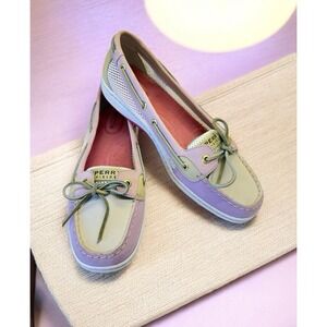 Sperry Top Spider Boat Shoe Women's Size 10 Angelfish 9102732 Pink & Tan Mesh 💗